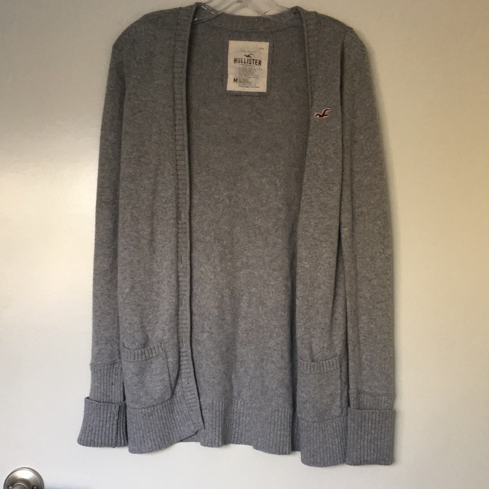 Hollister gray cardigan